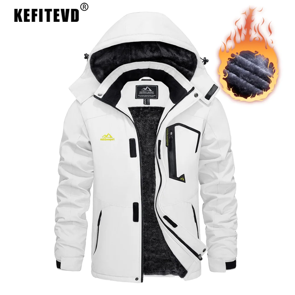 kf-S3ffb4013e02f4509bec3b6e7adf0b263s-KEFITEVD-Men-s-Winter-Ski-Jacket-Waterproof-Warm-Thick-Fleece-Hiking-Jackets-Raincoats-Snow-Jacket-Coats